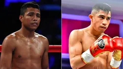 Roman Gonzalez (right) and Julio Cesar Martinez (left)