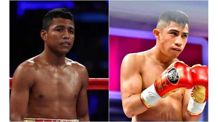 Roman Gonzalez (right) and Julio Cesar Martinez (left)