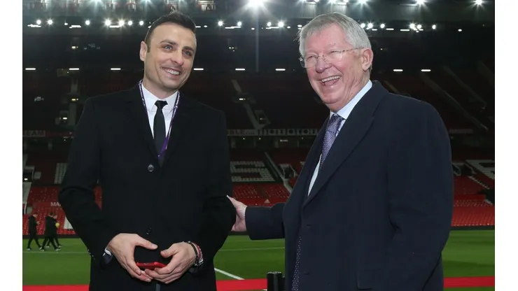 Dimitar Berbatov and Sir Alex Ferguson