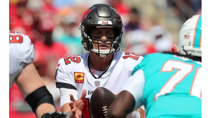 Tom Brady against the Miami Dolphins