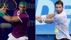 Rafael Nadal (left) and Cameron Norrie