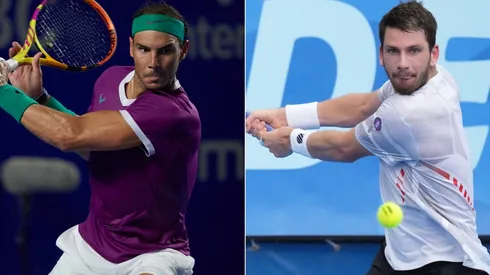 Rafael Nadal (left) and Cameron Norrie