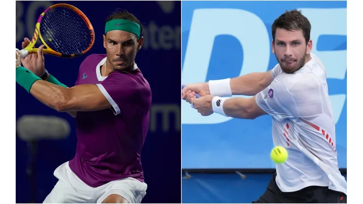 Rafael Nadal (left) and Cameron Norrie
