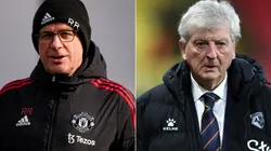 Ralf Rangnick of Manchester United and Roy Hodgson of Watford