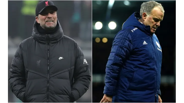 Jurgen Klopp coach of Liverpool and mrcelo Bielsa coach of Leeds