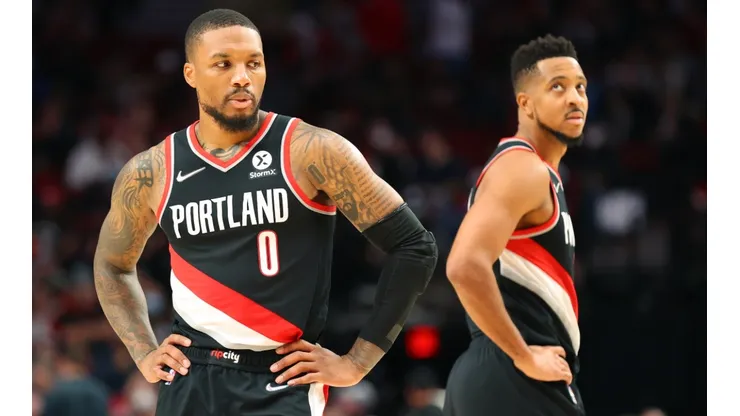 Damian Lillard (left) and CJ McCollum.