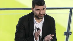 Former Argentine scorer Sergio Kun Aguero