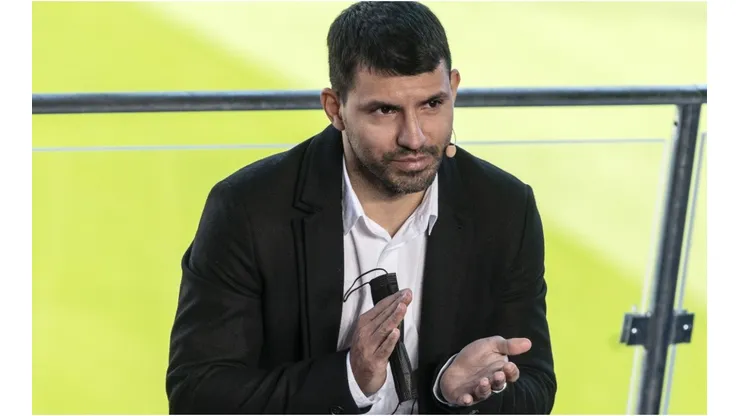Former Argentine scorer Sergio Kun Aguero