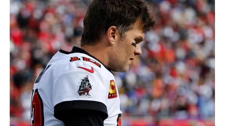 Tom Brady after losing to the Rams in 2022 Playoffs