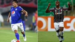 David Macallister Silva of Millonarios and Jhon Arias of Fluminense