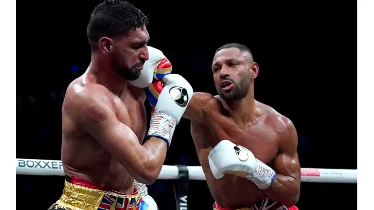 Amir Khan has faced Kell Brook at the Manchester Arena