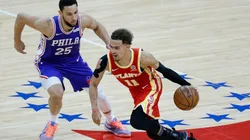 Ben Simmons guarding Trae Young