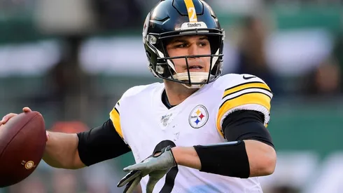 Mason Rudolph in action for the Pittsburgh Steelers.