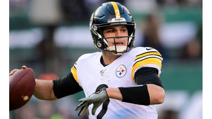Mason Rudolph in action for the Pittsburgh Steelers.