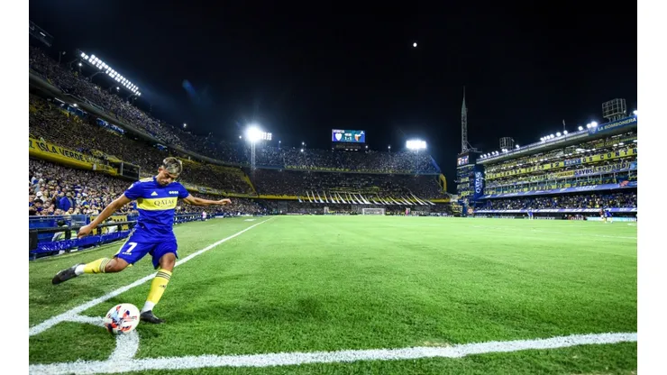 A view of La Bombonera during Boca Juniors' first game in 2022.