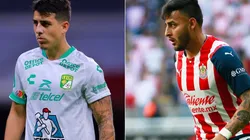 Santiago Colombatto of Leon and Alexis Vega of Chivas