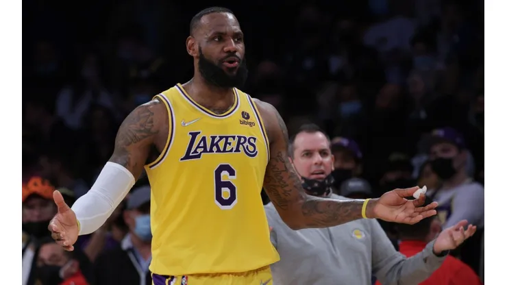 LeBron James of the Los Angeles Lakers.