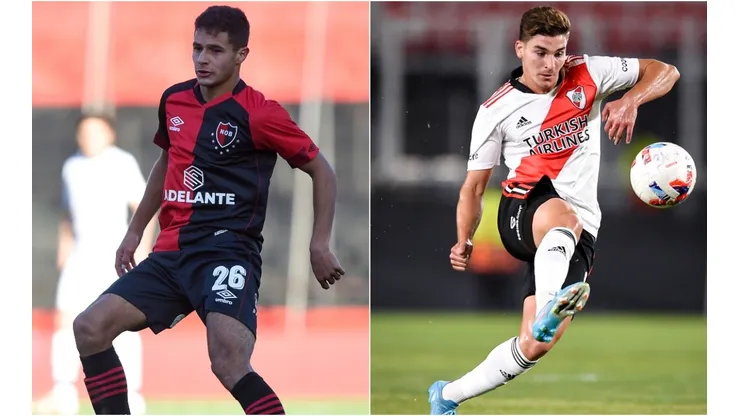 Ramiro Sordo of Newell´s Old Boys and Julian Alvarez of River Plate