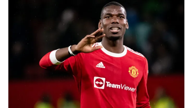 Paul Pogba of Manchester United reacts