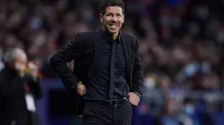 Diego Simeone during Atletico Madrid's defeat to Levante in LaLiga.