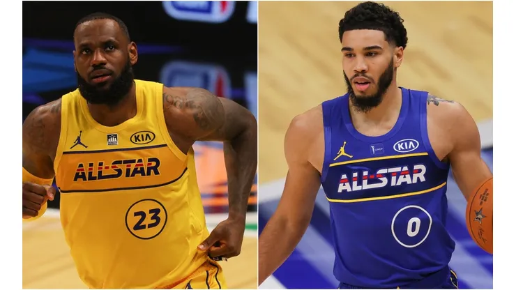 Lebron James of Team LeBron and Jayson Tatum of Team Durant