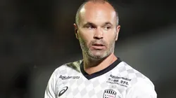 Andres Iniesta in action for Vissel Kobe.