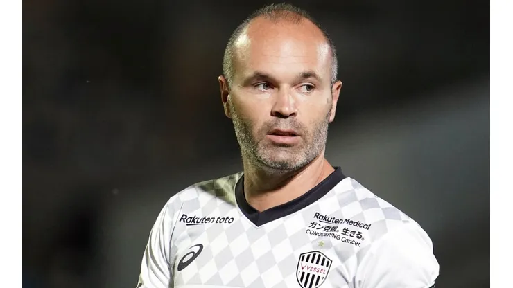 Andres Iniesta in action for Vissel Kobe.