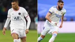 Kylian Mbappé and Karim Benzema