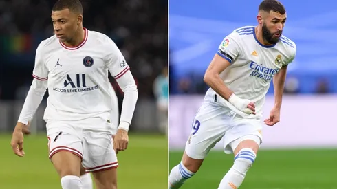 Kylian Mbappé and Karim Benzema