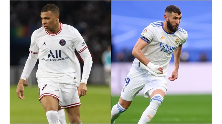 Kylian Mbappé and Karim Benzema
