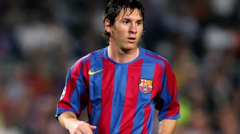 Lionel Messi in his first years at Barcelona's senior team.