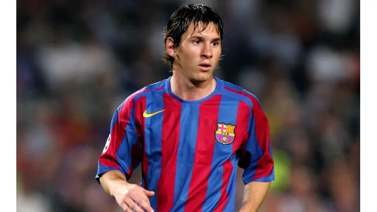 Lionel Messi in his first years at Barcelona's senior team.