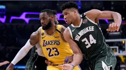 LeBron James and Giannis Antetokounmpo