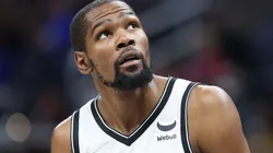 Nets star Kevin Durant spoke up on the James Harden-Kyrie Irving rumors.