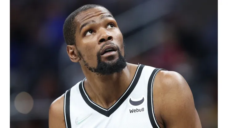 Nets star Kevin Durant spoke up on the James Harden-Kyrie Irving rumors.