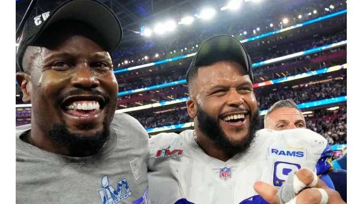 Von Miller (left) and Aaron Donald.