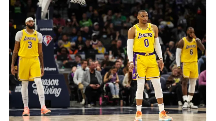 Anthony Davis, Russell Westbrook, and LeBron James
