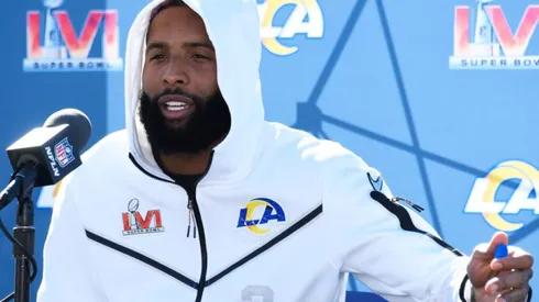 Odell Beckham Jr at the Media Day on Feb 11