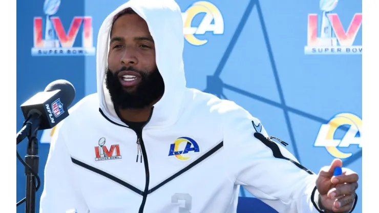 Odell Beckham Jr at the Media Day on Feb 11