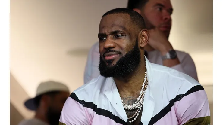 Lebron James at the Super Bowl 2022
