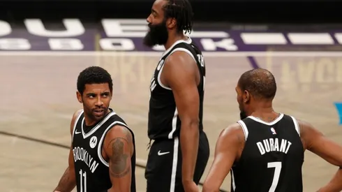 Kyrie Irving, Kevin Durant, and James Harden