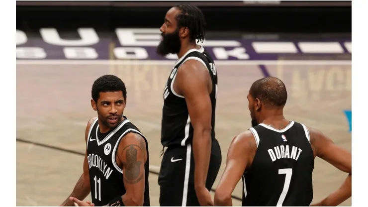 Kyrie Irving, Kevin Durant, and James Harden