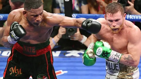 Daniel Jacobs in his foght against Canelo Alvarez