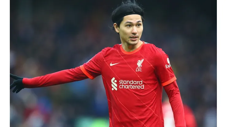 Takumi Minamino of Liverpool