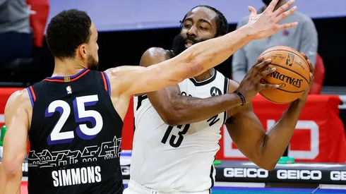 Ben Simmons against James Harden.