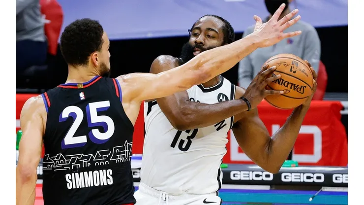Ben Simmons against James Harden.