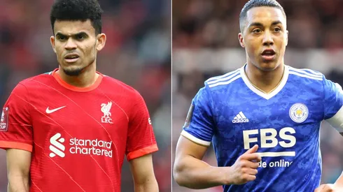Luis Diaz of Liverpool (left) and Youri Tielemans of Leicester (right)