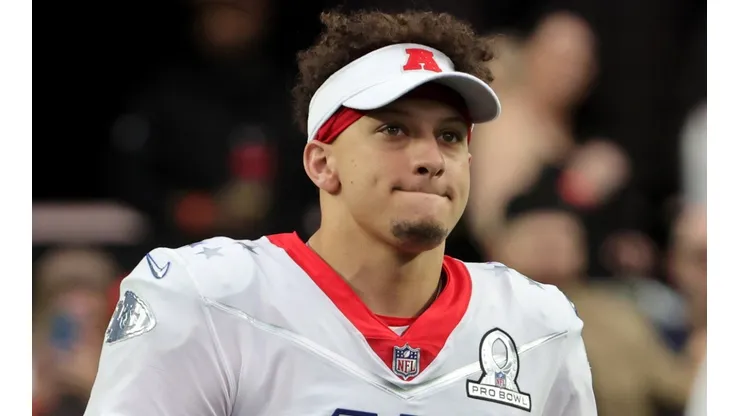 Patrick Mahomes during the 2022 NFL Pro Bowl.