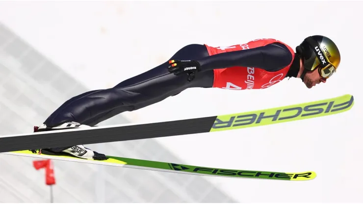 Rydzek of Germany training for the Winter Olympics