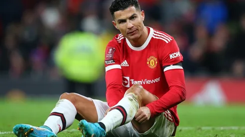 Cristiano Ronaldo of Manchester United reacts